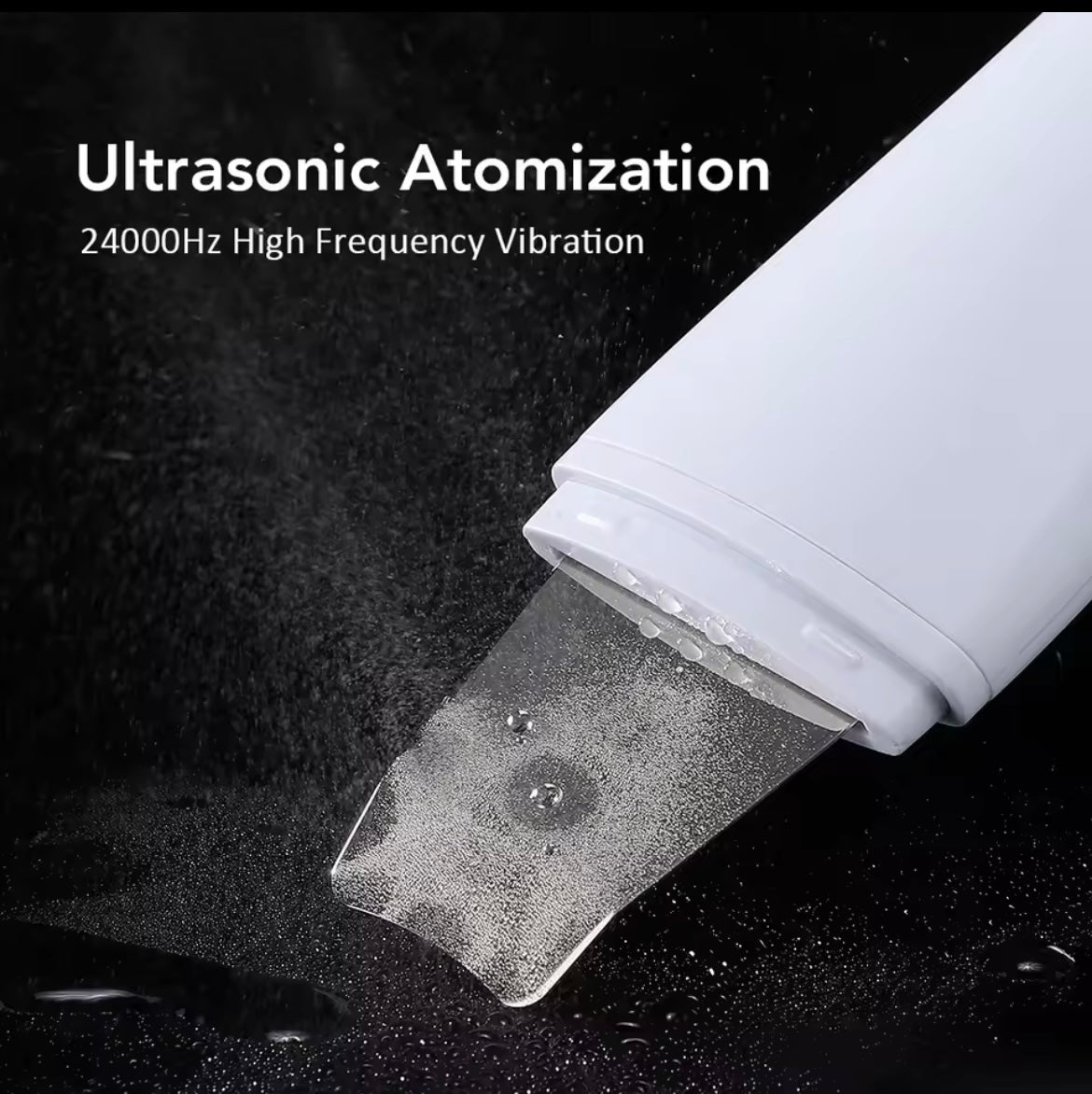 Épurateur de peau à ultrasons – Spatule de nettoyage facial ionique 4 modes – Dispositif de peeling et lifting du visage – Nettoyage en profondeur et soin de la peau
